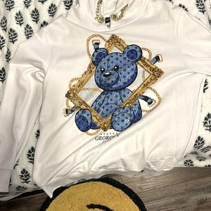 Extra large George five teddy bear sweatshirt